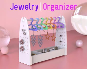 Jewelry Organizer | Earring Stand | 3D Printed Multi-Color Organizer | Jewelry Showcase