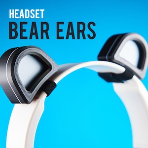 Cute Bear Ears for Headphones | Cute Bear Ears for Headbands | Cute Bear Ears for Cosplay