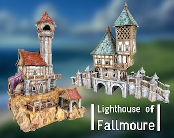 Lighthouse of Fallmoure | Bridge House | Unpainted | 28mm to 32mm