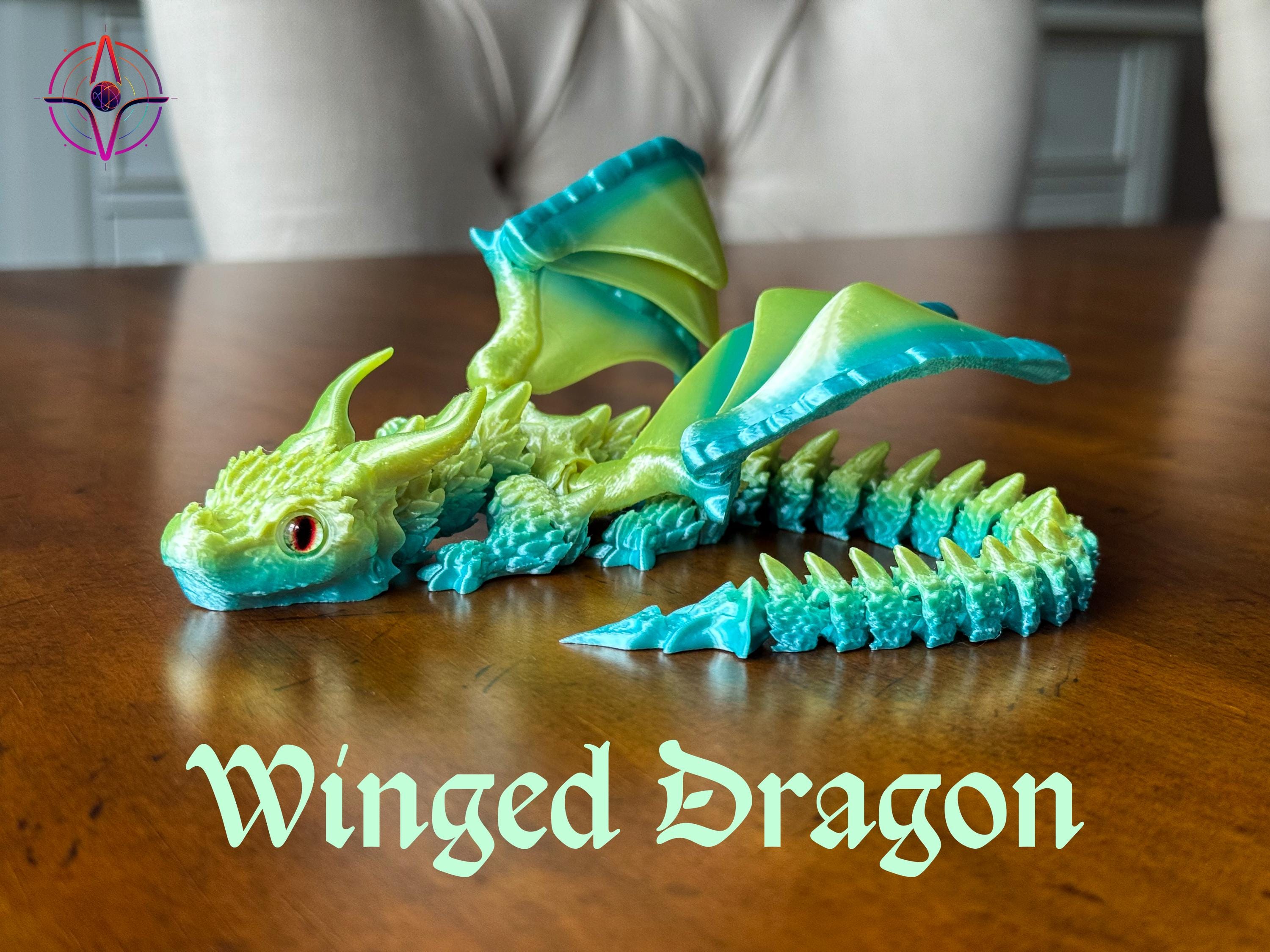 Winged Dragon | Flexi Dragon | Articulated Dragon | Horned Dragon