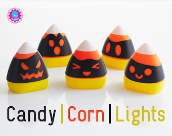 Cute Candy Corn Lights | Onigiri Lights | Halloween Lights | RGB or Warm White