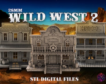 Wild West Collection 2 (Digital STL files) | American Western | 3D Printable Files | FDM 3D Printing | STL files