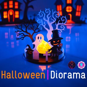 Cute Halloween Diorama | Halloween Lights | Candle Light