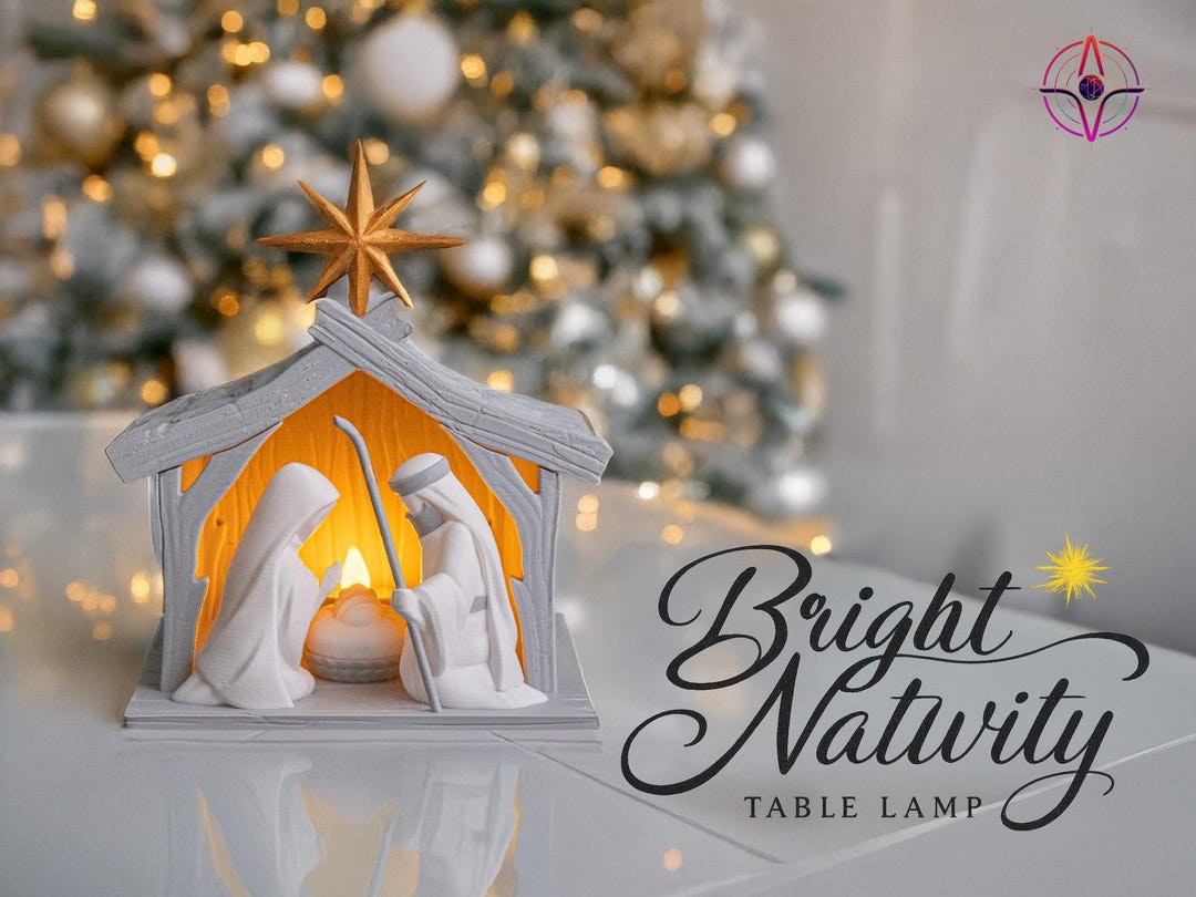 Bright Nativity | Nativity Desk Lamp | Light and Faith | 3D Printed ...