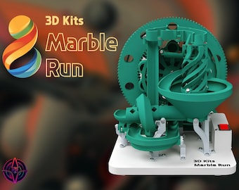 Pista de canicas de 3DKits / Pista de canicas eléctrica / Impresa en 3D / Totalmente personalizable / A partir de 14 años