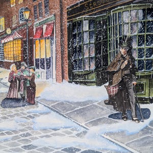 A Christmas Carol Scrooge A4 Watercolour Print
