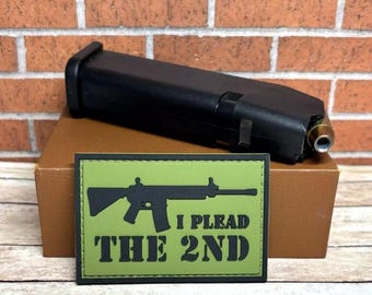PVC Tactical Patch - Morale I Plead The 2nd Patch - Assault Rifle AK47 Patch