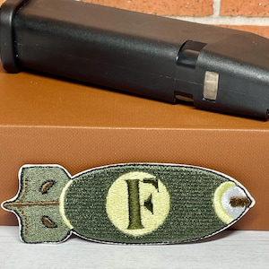 Embroidered F Bomb Tactical Morale Patch - Iron On