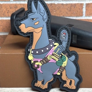 PVC Tactical Patch - Doberman Dog Patch - Morale Military K9 Patch