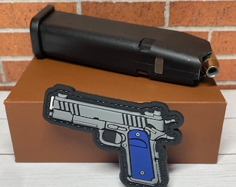 Écusson tactique pour moral en PVC - Écusson pour pistolet pour arme de poing pour moral tactique - Écusson pour arme à feu