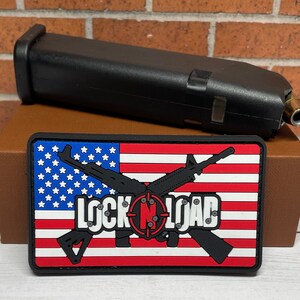 PVC Tactical Patch - Morale Lock N Load Patch - Assault Rifle Gun Patch