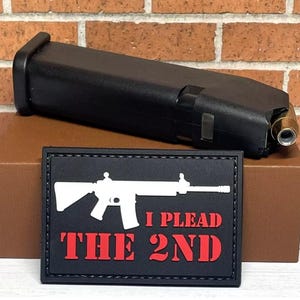 PVC Tactical Patch - Tactical Morale I Plead The 2nd Patch - Assault Rifle AK47 Patch