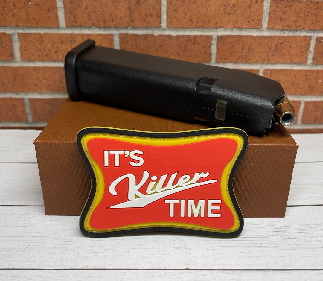 Tactical Gun Patch - It's Killer Time PVC Patch - Hook Backed Morale ...