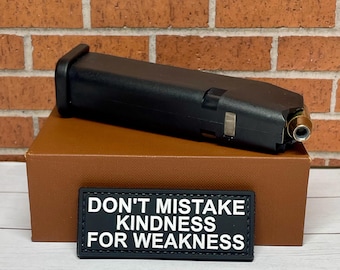 PVC Tactical Patch - Don't Mistake Kindness For Weakness Patch - Hook Backed Morale Funny Patch