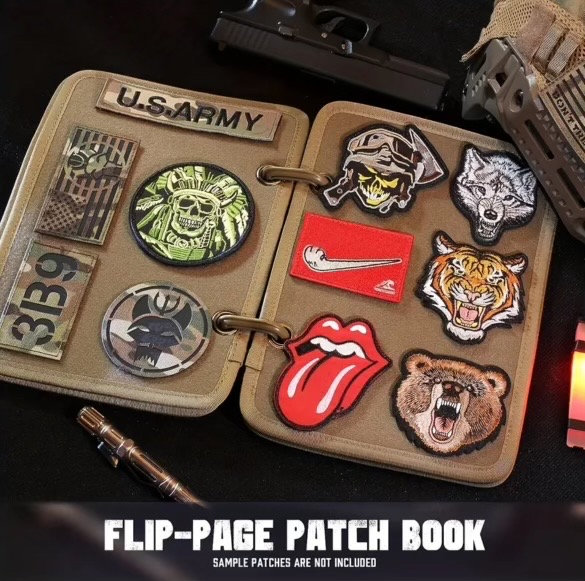 Target Patch Book Tactical Morale Patch Book for Patches - Patch Book Holder - Etsy