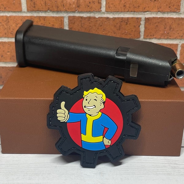 Patch tactique en PVC - Patch Fallout - Patch Vault-Tec Morale Gun - Patch Vault Boy