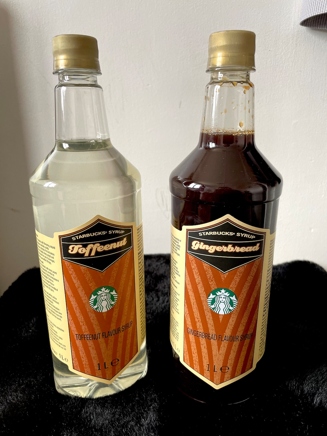 Starbucks Toffee Nut Syrup and Ginger Bread Syrup 1lt Limited Edition