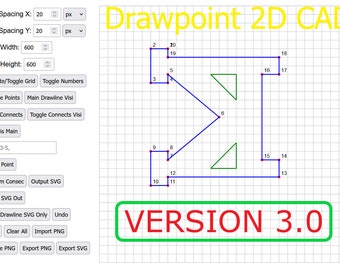 DRAWPOINT V3 2D CAD mini design program