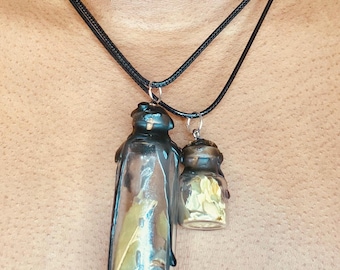 Protection Spell Bottle Necklace, Charm, Keychain, Car Charm, Car Dangles, Rearview Mirror Accessory
