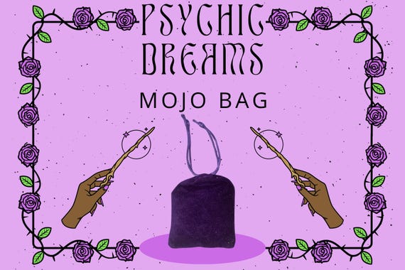 Psychic Dreams Mojo Bag – Vivid, Prophetic, Dream Recall, Intuitive Insight