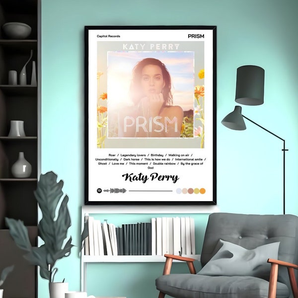 Katy Perry, Prism , Album Poster, Digital Print, Pop Punk Wall Art.