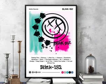 Blink 182, Blink-182, Album Poster, Digital Print, Pop Punk Wall Art.