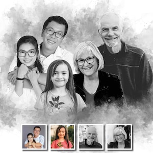 Regalo di anniversario personalizzato per nonni con nipoti - Ricordo per l'anniversario d'oro - Regalo di famiglia personalizzato - Regalo per il 50° e 60° anniversario