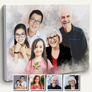 Unione di foto personalizzate per ritratti di famiglia, aggiunta di ricordi commemorativi di persone care defunte, collage di foto personalizzate, aggiunta di qualcuno per creare ritratti di famiglia