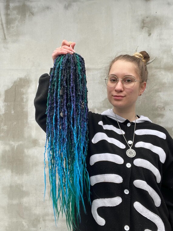 2 Full Sets of Synthetic Dreadlock Extensions Benehair Dreadlock Extensions Full Head Pack Synthetic  main image 4