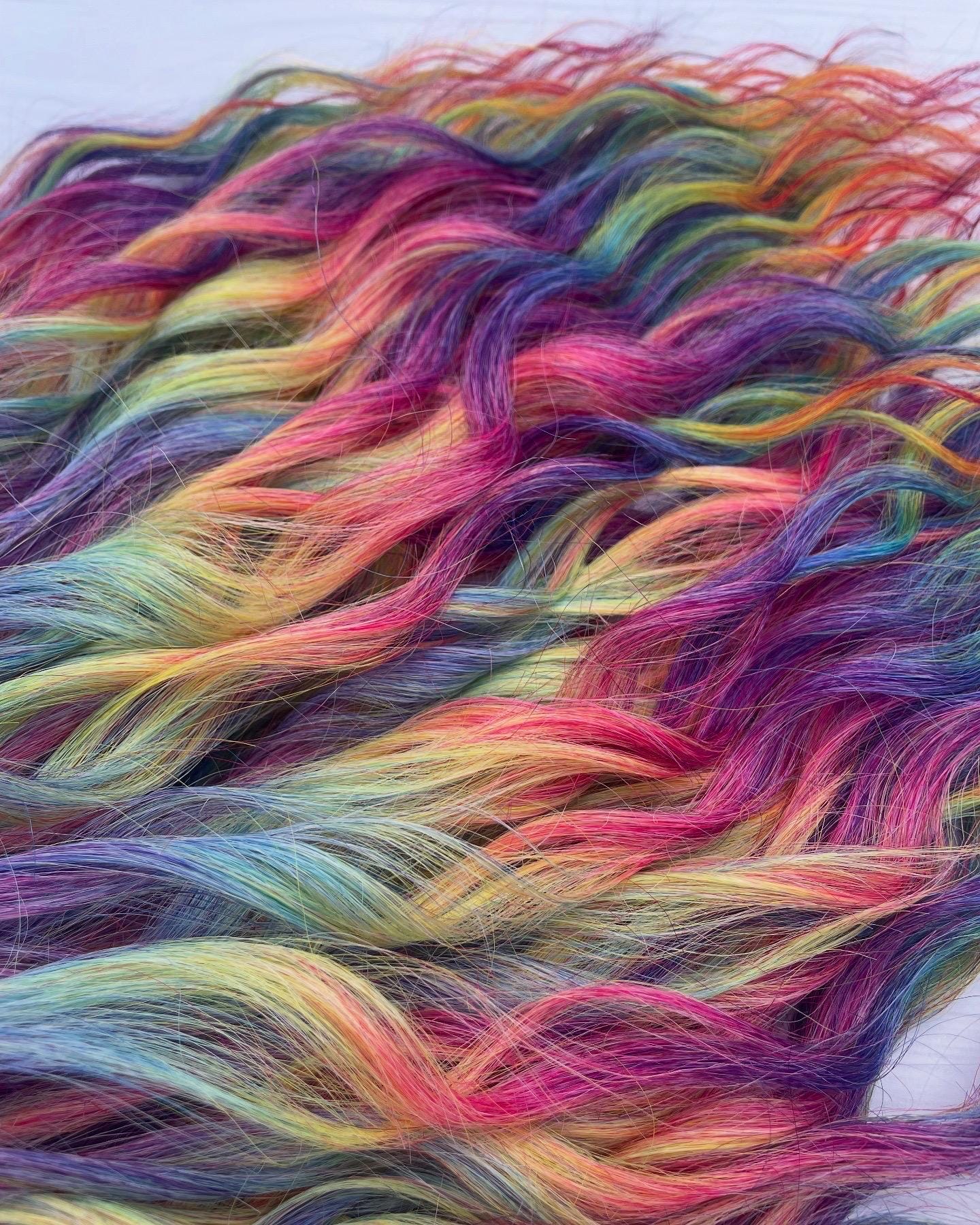 Rainbow Colors Festival Curls - Synthetic Double Ended  display picture 2