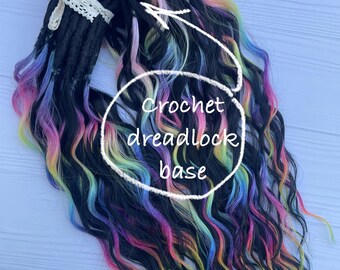 Black & Rainbow Colors Festival Curls - Synthetic Double  display picture 1