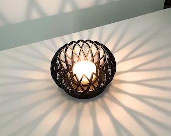 Candle Holder, Unique 3D Printed Candle Holder, Handcrafted Home Decor & Ambient Lighting, Nordic Style Modern Candle Holder