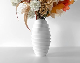 Minimalist Flower Vase, Aesthetic Home Decor, Large Vase, Perfect for Home Decor, Unique Shelf Decor, Indoor Outdoor Vase, Gift Idea