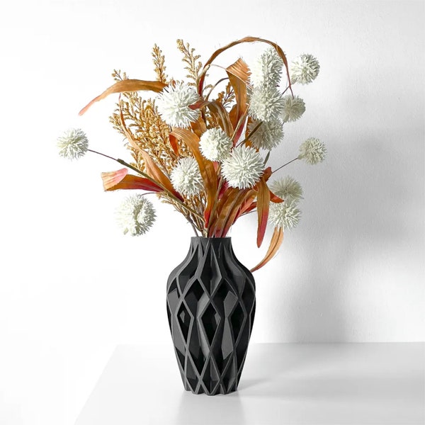 Vase for Dried Flowers, Large Vase, Home Decor, Unique Shelf Decor, Desk Decor, Vase Decor, Vase for Flowers, 3d Print, Modern & Unique Vase