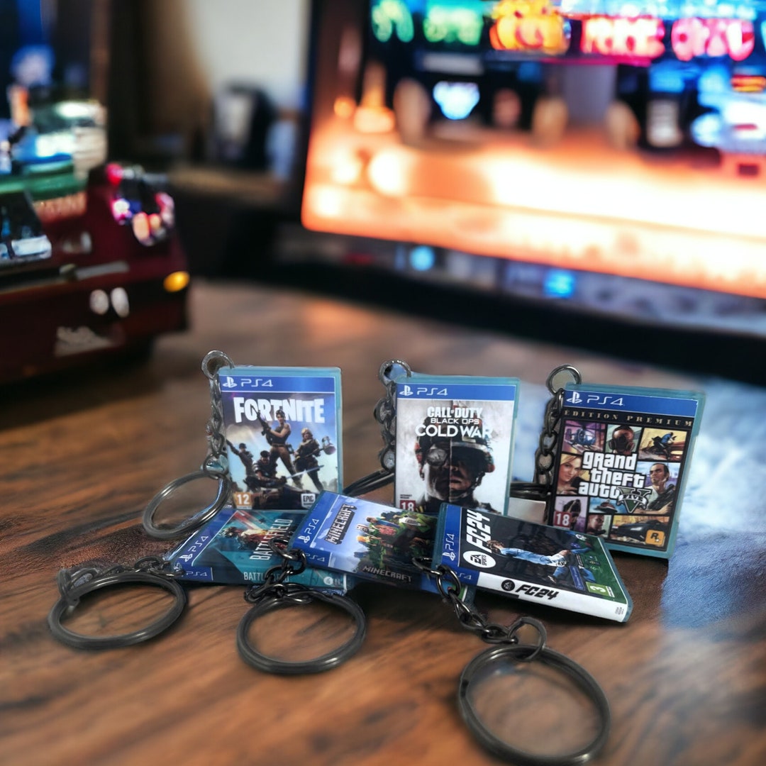 Keychain Console Keychain Shaped Like a PS4 Video Game Console Case - Gamer - Geek - Etsy