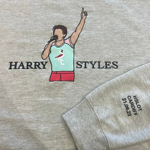 Harry Styles Cardiff Night 2 21.06.2023 embroidered Jumper