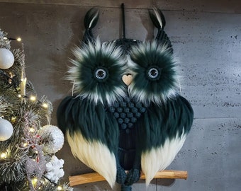 Big Macrame Owl, Wall Hanging, Decoration, Birthday Gift, Geburtstagsgeschenk, Handgemacht, Handmade, Wandbehang, Boho, Makramee Eule