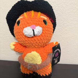 Puss in Boots Inspired Crochet Plushie