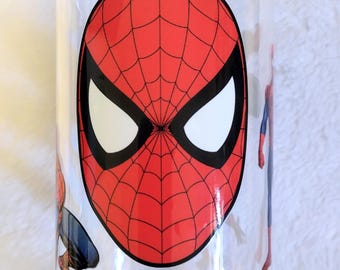 Spiderman Plastic Cup with Straw: Unbreakable Superhero Kids Cup