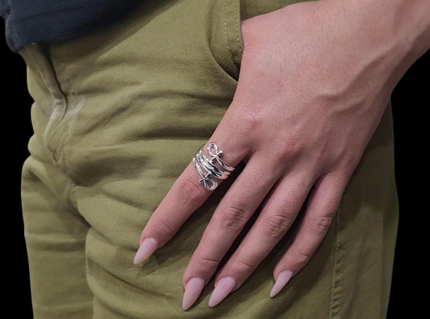 Ankh Cross Ring | Egyptian Symbol of Eternal Life | Stainless Steel | Stylish & Durable | Unique Jewelry for Everyday Wear | Gold and Silver