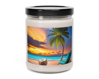 Coconut Breeze Scented Soy Candle