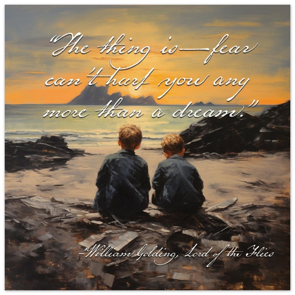 William Golding, Lord of the Flies Poster - High Quality Print, Motivations  Quotes, Quotes About Dreams - Etsy, image size:1000x1000