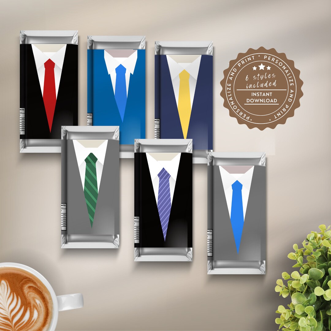 Personalized Chocolate Bar Wrapper, Father's Day Gift Custom Design