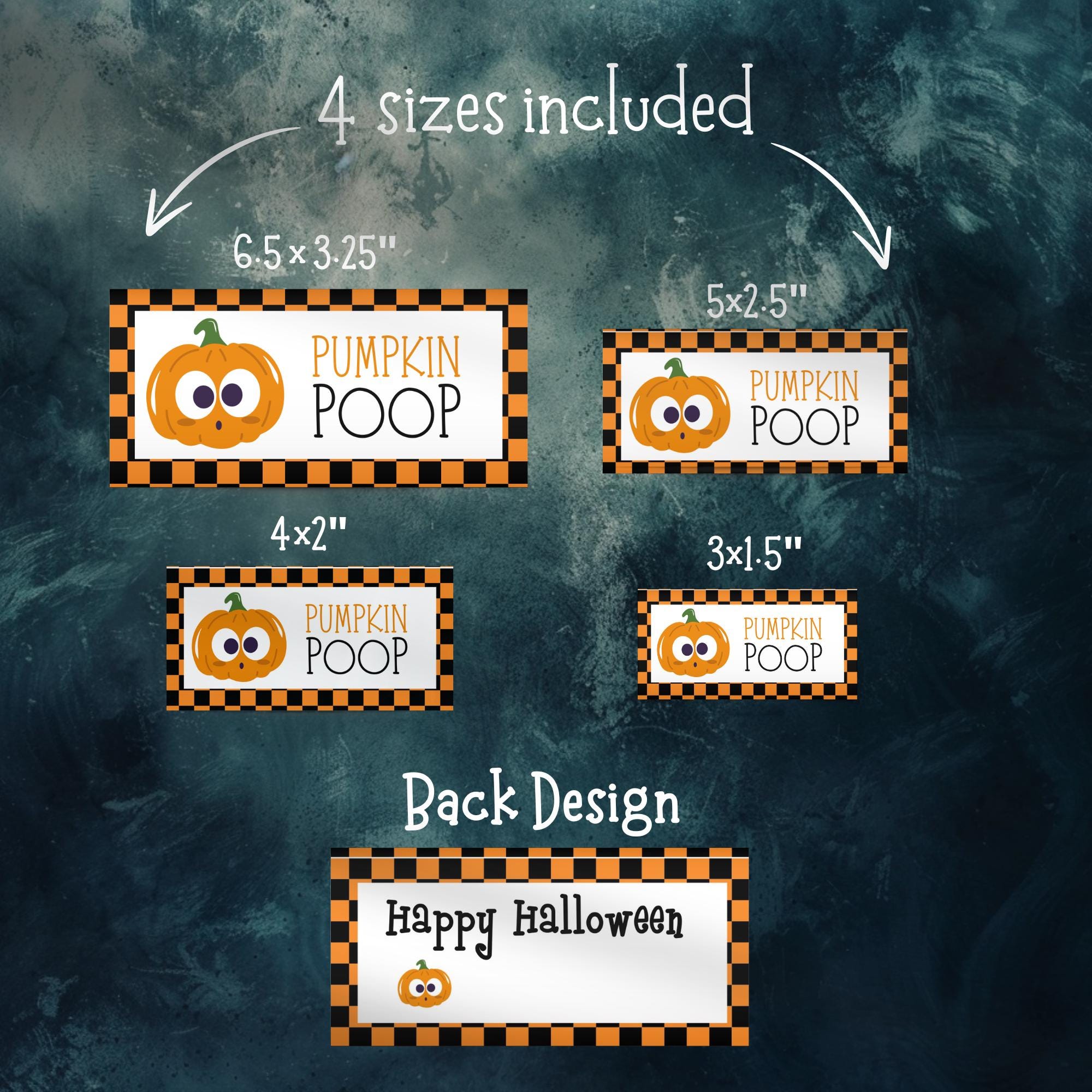 Editable Pumpkin Poop Bag Topper, Classroom Party Snacks, Halloween ...