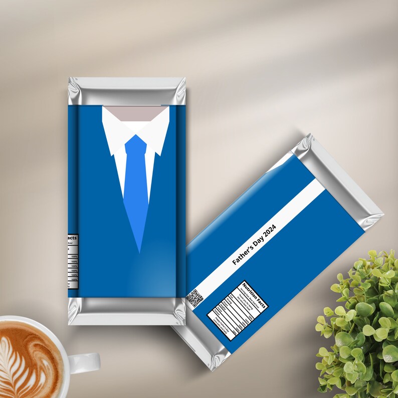 Personalized Chocolate Bar Wrapper, Father's Day Gift Custom Design