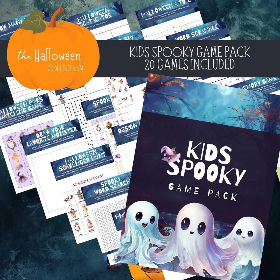 Halloween Party Game, Children Halloween Game Printable, Halloween ...