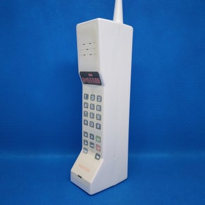 Handmade Fontel Cosplay Brick Phone Prop in White - The Front is a Sticker/Label