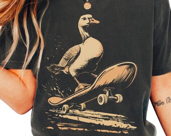 Goose Shirt, Skate Lovers Gift, Geese Lover Silly Tee
