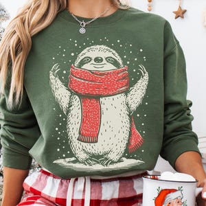 Faultier-Sweatshirt, Vintage-Faultier-Sweatshirt mit Rundhalsausschnitt, süßes Sweatshirt für Tierliebhaber, Geschenkidee für Faultier-Fans
