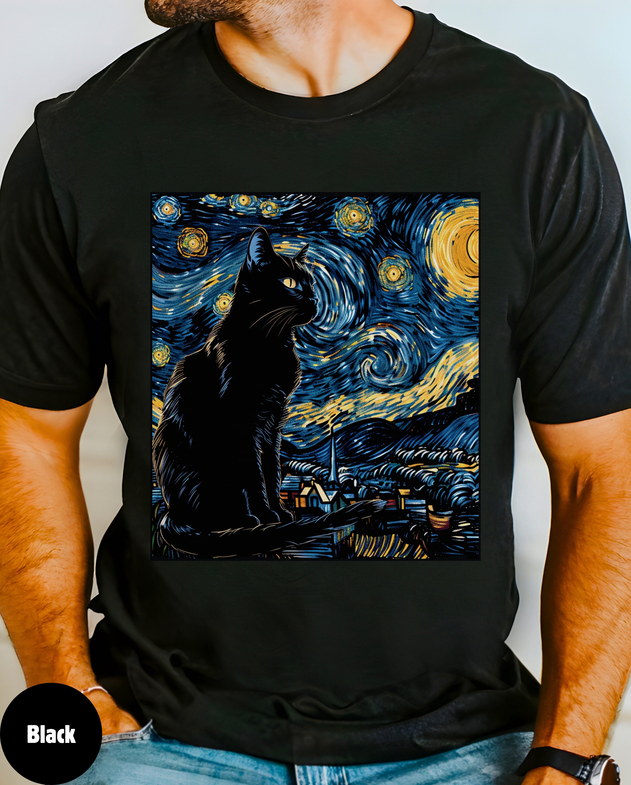 Black Cat Halloween Witch Shirt, Vintage Black Cat Shirt